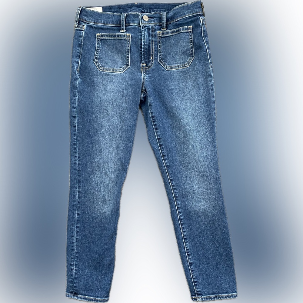 GAP True Skinny Mid Rise Jeans - Size 4/27 Petite -EUC!